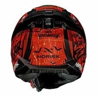 Capacete Norisk Halloween Orange: Segurança e Estilo com Viseira Fumê e Spoiler - imagem 3