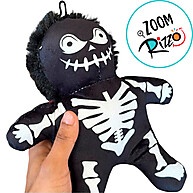 Esqueleto Preto de Pelúcia Rizzo – Fofura Assustadora para Halloween - imagem 2