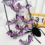 8 Adesivos de Morcegos 3D Realistas para Decoração de Halloween - Impermeáveis, Reutilizáveis e Assustadores - imagem 4