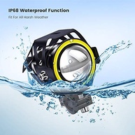 2 Faróis de Neblina LED U7 para Moto com Halo Âmbar - Potencialize Sua Visibilidade! - imagem 5