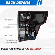 Conjunto Lanterna Traseira Nissan Titan/Titan XD (2016-2023) - LED Halógeno Vermelho + Branco Esquerdo - imagem 4