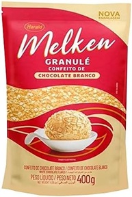 Chocolate Granulado Branco Granulé 400G Melken Harald - imagem 1
