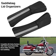 2 Organizadores de Tampa de Alforje 49cm Impermeáveis para Harley Davidson Touring 1993-2023 - imagem 4