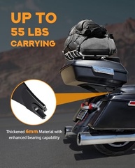 Suporte de Mochila Destacável PBYMT Reforçado para Harley Davidson Touring 2014-2025 - Preto - imagem 3