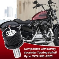 Parafuso de Assento Crânio Dedo Médio Preto para Harley Davidson 1996-2023 - Aço Inox 1/4"-20 - imagem 3