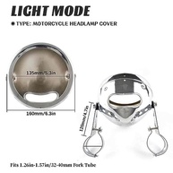 Suporte de Carcaça para Farol de Moto Harley Davidson Cromado 14cm (5.75") - Upgrade Premium - imagem 3