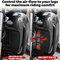 Carenagens de Perna Ventiladas Fibra de Carbono para Harley Touring 2014-2023 | Conforto e Estilo - imagem 4