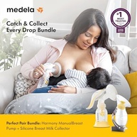 Medela Harmony + Coletor Silicone - Bomba Manual de Leite Materno com Tecnologia Natural - imagem 3