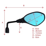 Retrovisor Azul BMW F800 Haste Longa 90º - Upgrade Premium para sua Honda - imagem 4