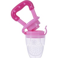 Pimpolho Porta-Frutinha Haste Triangular Rosa - Silicone Macio e Seguro para Bebês - imagem 4