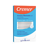 Hastes Flexíveis Cremer: 75 Unidades para Higiene Segura - imagem 1