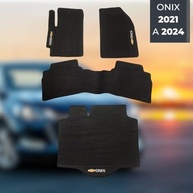 Kit Tapetes Internos + Porta Malas Novo Onix Hatch Turbo 2021-2024 - Proteção Impermeável - imagem 3