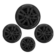 Jogo 4 Calotas Aro 14 HB20 Hatch Sedan Preto Fosco - Design Esportivo e Acabamento Premium - imagem 4