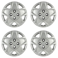 Jogo de Calotas Aro 14" Prata Grid para Ford Fiesta Hatch/Sedan 2011/2012 - Design Moderno e Proteção - imagem 1