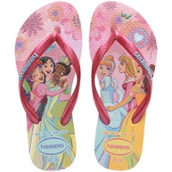 Havaianas Slim Princess: Chinelo Infantil Rosa e Azul - imagem 1