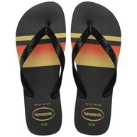 Havaianas Top Basic Masculino: Preto e Amarelo ☀️ - imagem 1