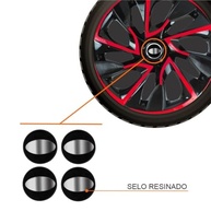 Jogo de Calotas Aro 14 DS4 Red Cup HB20, HB20S, Elantra, i30, Sonata + Selo Resinado - imagem 3