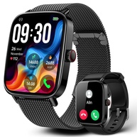 Smartwatch Relógio Inteligente 1,85" Tela HD, Bluetooth, 120 Esportes, IP68, Android/iOS - Preto - imagem 1