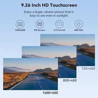Tela Carplay 9.26" Sem Fio para Carro: Navegação GPS, Android Auto e Câmera de Ré HD - imagem 5