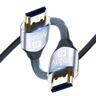 Cabo HDMI 2.1 8K 5m: Imersão Total para PS5, Xbox e Projetores | Ultra HD 120Hz - imagem 1