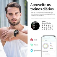 Smartwatch Unissex com Tela Full Touch 1.45" HD: Chamadas, 120+ Modos Esportivos e IP68 - imagem 4