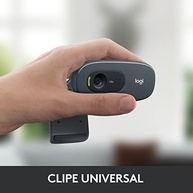 Webcam HD Logitech C270 com Microfone Embutido e 3 MP para Chamadas e Gravações em Vídeo Widescreen - imagem 5