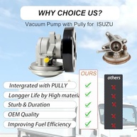 Bomba de Vácuo com Polia para Isuzu NPR/NPR-HD (2015-2020) Diesel/Gás/GNV - Substitui 904-862 - imagem 3