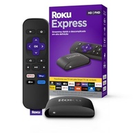 Roku Express | Dispositivo de streaming para TV HD/Full HD compatível com Alexa, Siri e Google. Inclui Cabo HDMI Premium - imagem 1