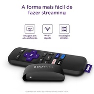 Roku Express | Dispositivo de streaming para TV HD/Full HD compatível com Alexa, Siri e Google. Inclui Cabo HDMI Premium - imagem 2