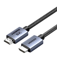 Cabo HDMI 2.1 8K 60Hz 2 Metros Cinza: A Imersão Visual Definitiva - imagem 1