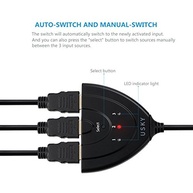 Switch HDMI 3 em 1 USKY: Conecte Múltiplos Dispositivos à sua TV 1080p - imagem 4