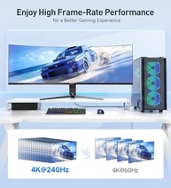 Cabo HDMI 8K Ultra High Speed Trançado 5m - Conexão Imersiva para PS5, Xbox Series X/S, RTX 3080/3090 e Mais - imagem 5
