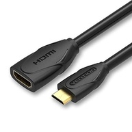 Adaptador Mini HDMI para HDMI Vention 1m: Conecte e Amplie Sua Tela com Qualidade - imagem 2