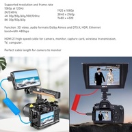 Cabo HDMI 8K 4K HangTon Espiral Azul para Atomos Ninja V, Sony A7RV FX3, Canon C70 R5 II, Fuji GFX100 II - Conexão Profissional - imagem 3