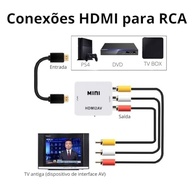 Conversor HDMI para AV RCA Full HD 1080P: Reviva seus Dispositivos Antigos! - imagem 3
