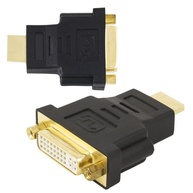 Adaptador DVI-I Fêmea 24+1 para HDMI Macho: Conexão de Imagem Digital de Alta Qualidade - imagem 1