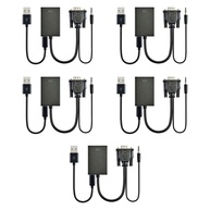 Converse VGA para HDMI com Áudio e USB: Imagem e Som Perfeitos! - imagem 1