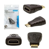 Kit 10 Adaptadores Mini HDMI Macho para HDMI Fêmea Gold - Conexão Premium 1080P - imagem 5