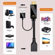 Cabo Adaptador HDMI para DisplayPort 4K - Conexão Perfeita de 1,8m - imagem 2