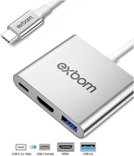 Adaptador USB-C 3 em 1: HDMI 4K, USB 3.0 e Carregamento Rápido - Expanda seu SAMSUNG DEX MODE! - imagem 3