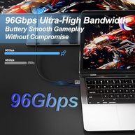 Cabo HDMI 16K Angusplay 3M - Velocidade 96Gbps, 16K@60Hz, 8K@240Hz, HDR10+, eARC, HDMI 2.1/2.2 para PS5, Xbox Series X, PC Gamer - imagem 3