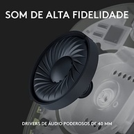 Headset Gamer Sem Fio Logitech G435 LIGHTSPEED, Conexão USB e Bluetooth, Design Leve e Confortável, Microfone Embutido, Bateria de até 18h - Compatível com Dolby Atmos, PC, PS4, PS5, Mobile – Preto - imagem 4