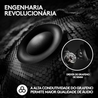 Headset Gamer Sem Fio Logitech G PRO X 2 LIGHTSPEED Com Microfone Removível, Drivers de Grafeno 50mm, Conexão Bluetooth, USB e 3,5 mm, Compatível com PC, PS5, PS4, Switch - Preto - imagem 5