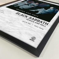 Quadro Álbum Spotify Heaven and Hell - 40x60cm - Moldura Preto Fosco - Decoração Premium para Corredor - imagem 3