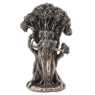 Estátua de Resina Hecate Deusa da Lua Tripla 19cm | Acabamento Bronze Antigo - imagem 2