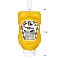 Hallmark Keepsake Enfeite de Natal 2024, mostarda amarela Heinz, presentes de comida - imagem 4