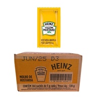 Mostarda Heinz Sachê 5g Caixa Com 144 Unidades - imagem 2