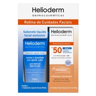 Helioderm: Proteção Facial Completa FPS 50 + Limpeza - imagem 1