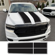 Adesivos de Capô para Porta Traseira Dodge Ram 1500/2500 Hemi Rebel - Vinil Premium Preto Fosco - imagem 2