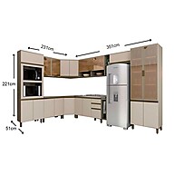 Cozinha Completa Connect 15 Peças Duna/Cristal - Henn - imagem 2